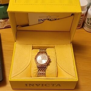Invicta Diamond Bezel Chronograph Sapphire Coated Watch